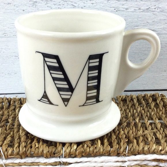 Anthropologie Other - Anthopologie Monogram Inital "M" Barber Mug